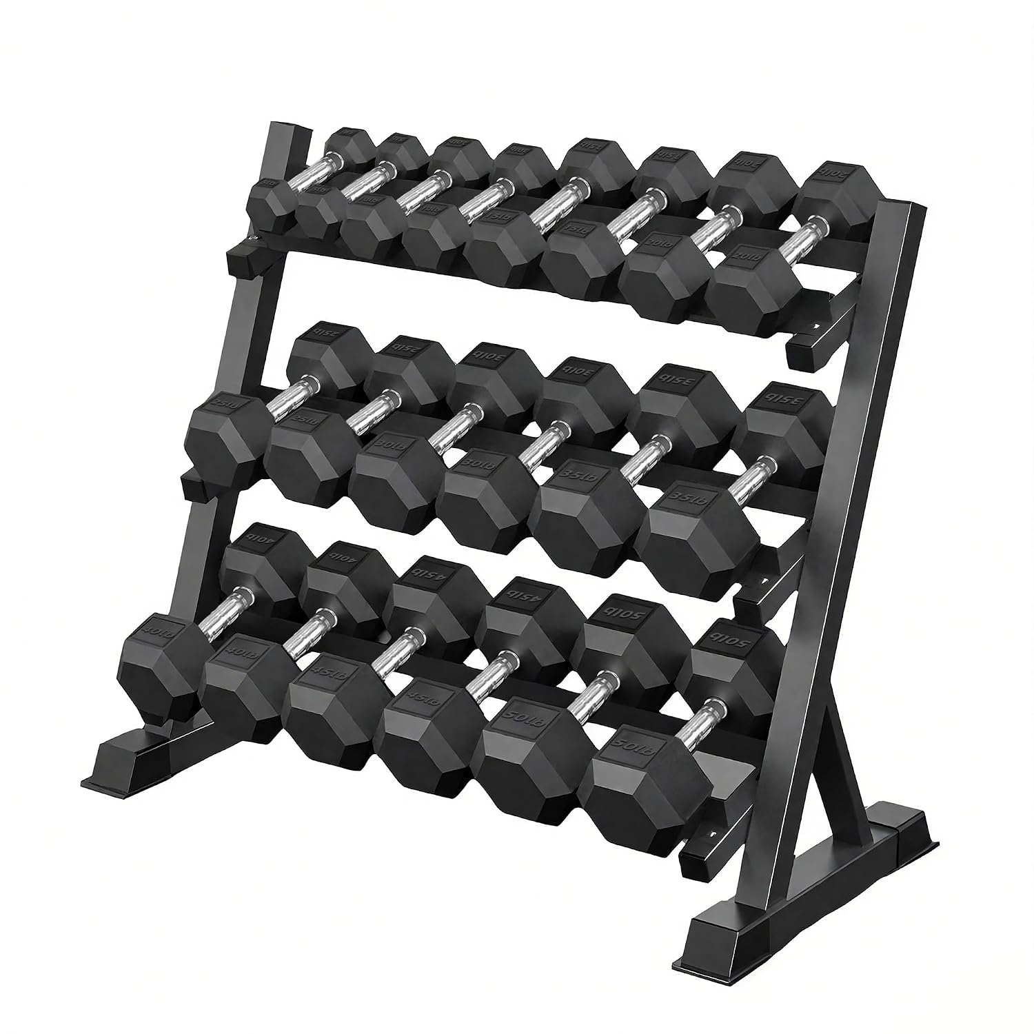 Hex Dumbbell Set - Juego de Mancuernas Hexagonales de 350/450/550