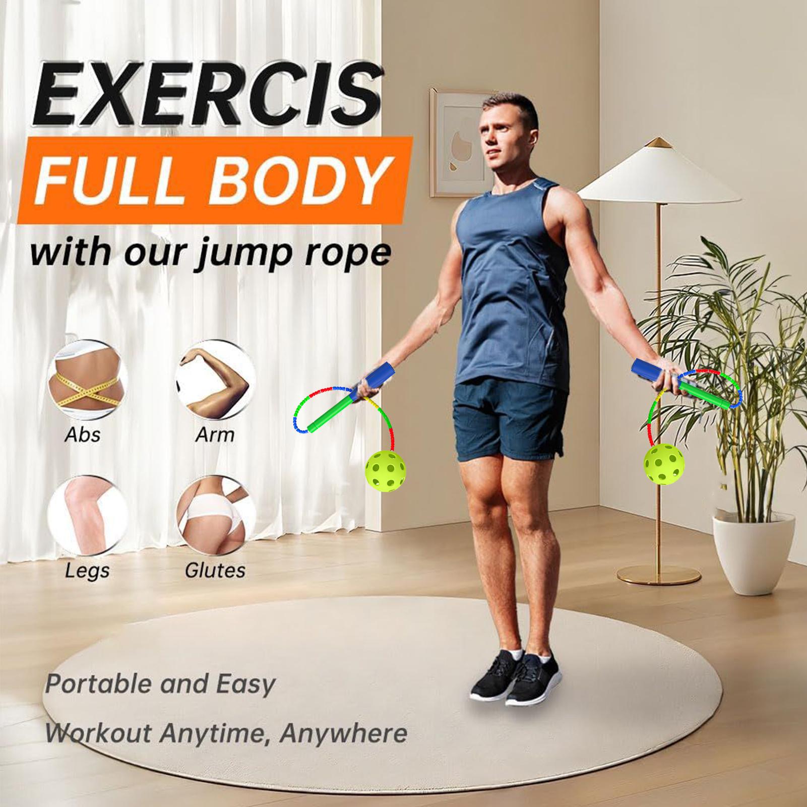 Home Gym For Kids - Cuerda para saltar con pelota inalámbrica,