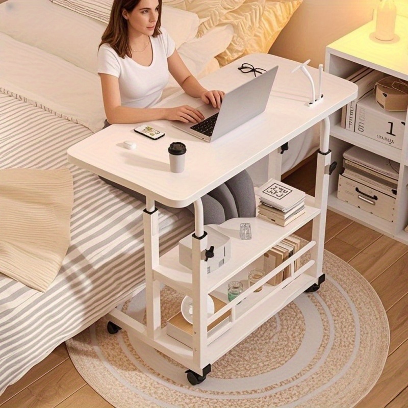 Adjustable Weight Bench - Mesa Plegable Multifuncional con Ruedas, Altura