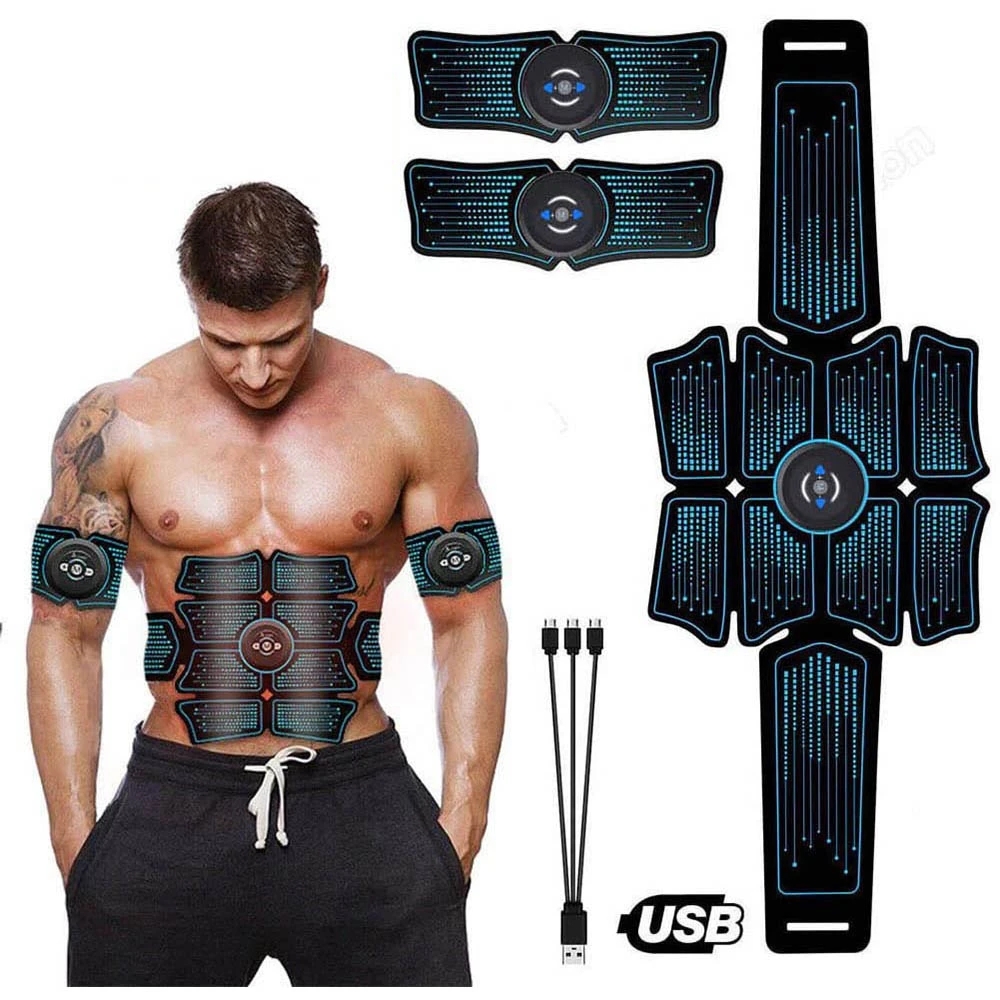 Home Gym Hack - Estimulador Muscular Abdominal EMS, Masajeador Eléctrico