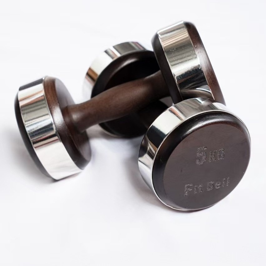 Home Gym Luxury - Mancuernas inteligentes de lujo de madera