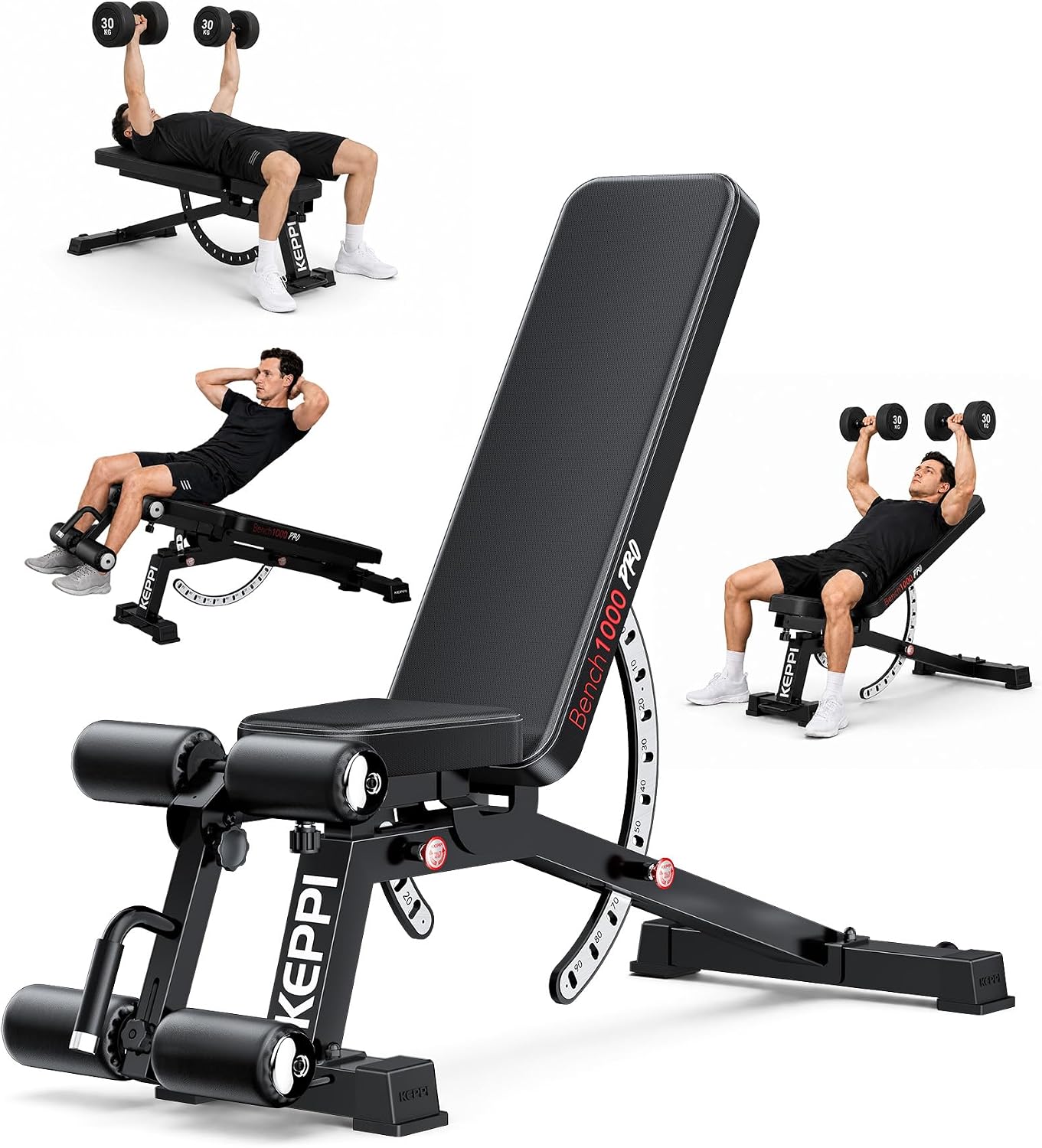 Adjustable Weight Bench - Banco de Pesas Ajustable de 1200LB,