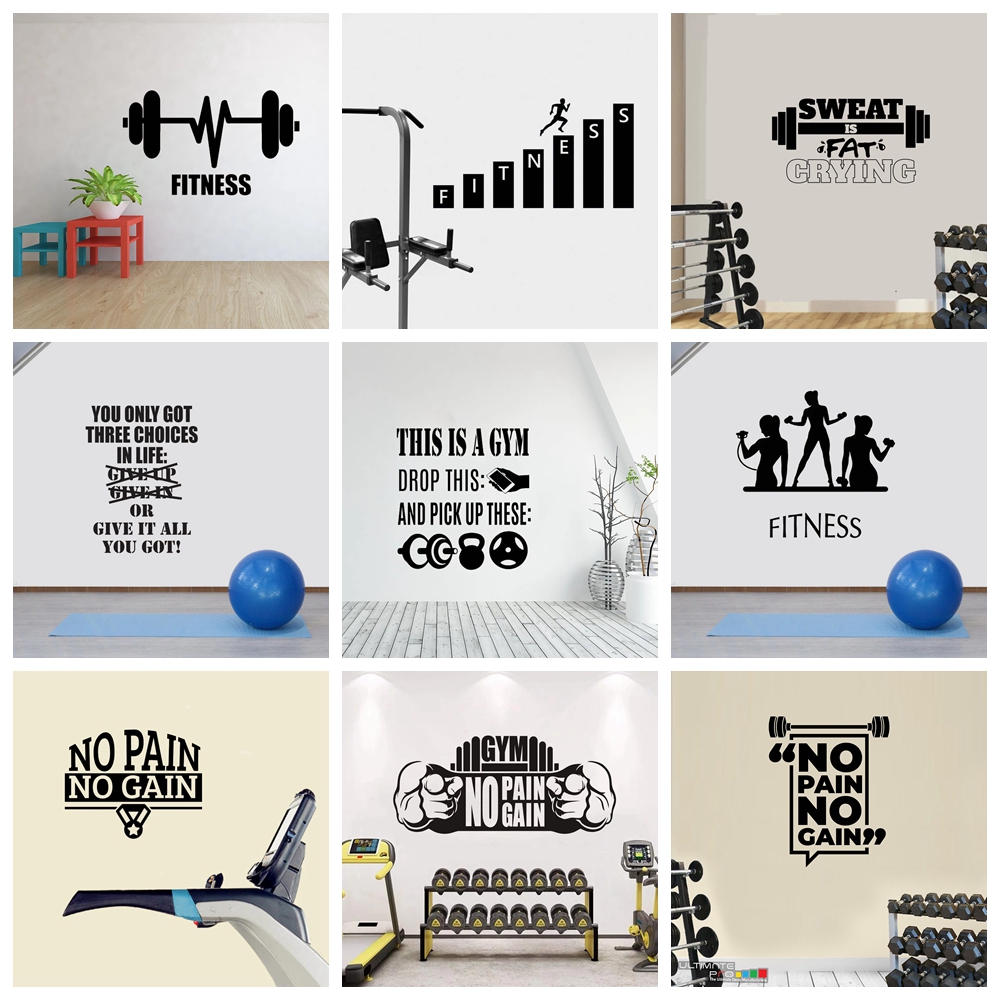 Home Gym For Kids - Pegatina de pared de Cultura de