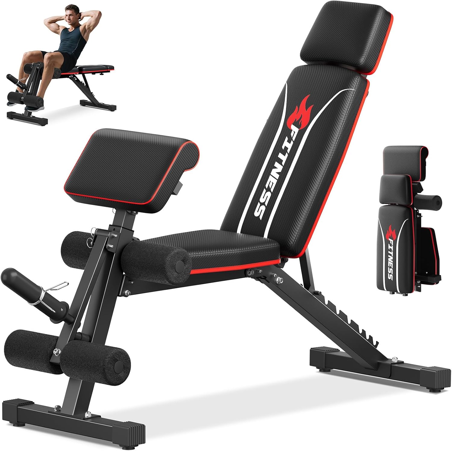 Home Gym Weights - Banco de Pesas Plegable para Gimnasio