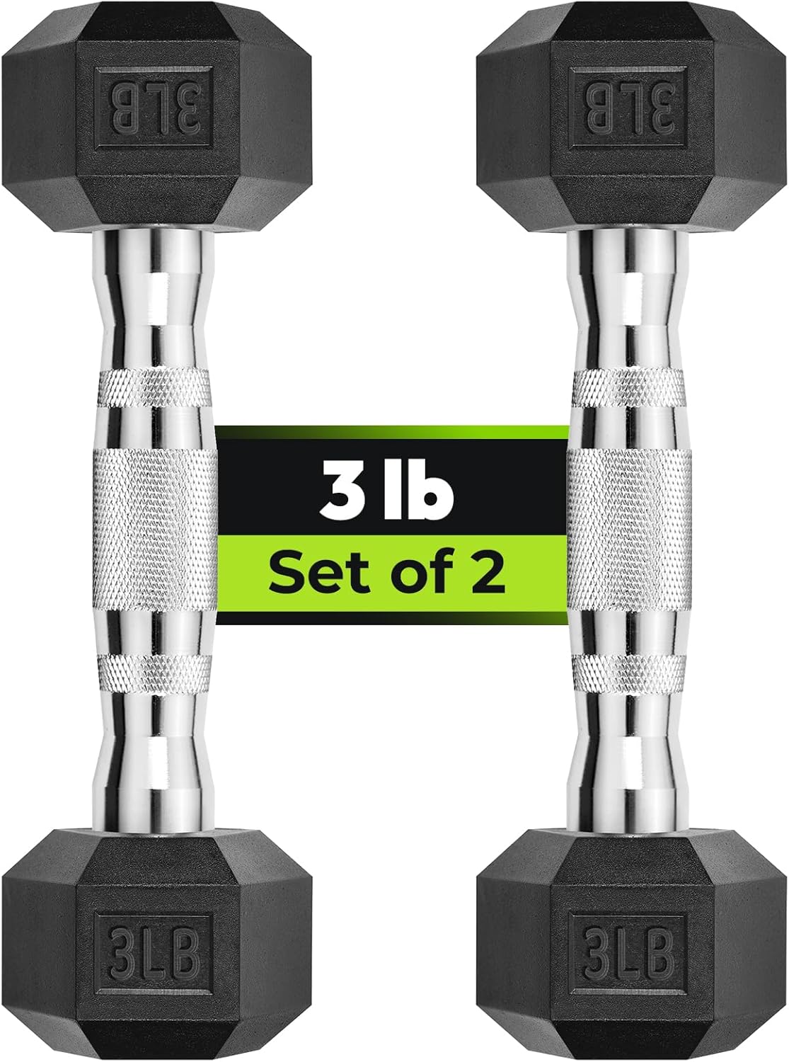 Hex Dumbbell Set - Juego de Mancuernas Hexagonales de 2.5-65