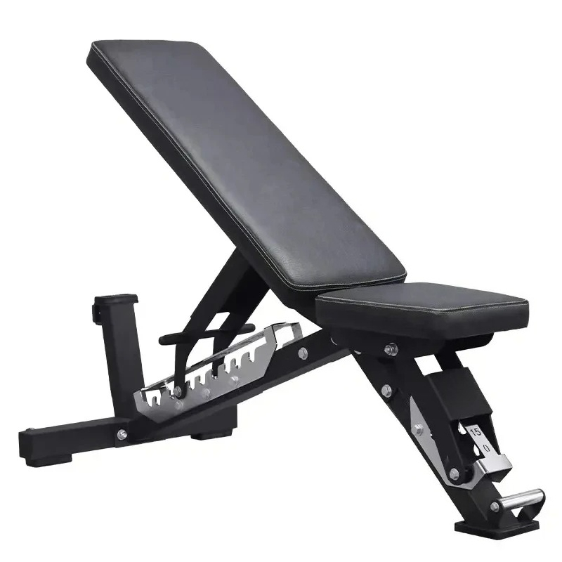 Adjustable Weight Bench - Banco plegable con mancuernas ajustables: práctico