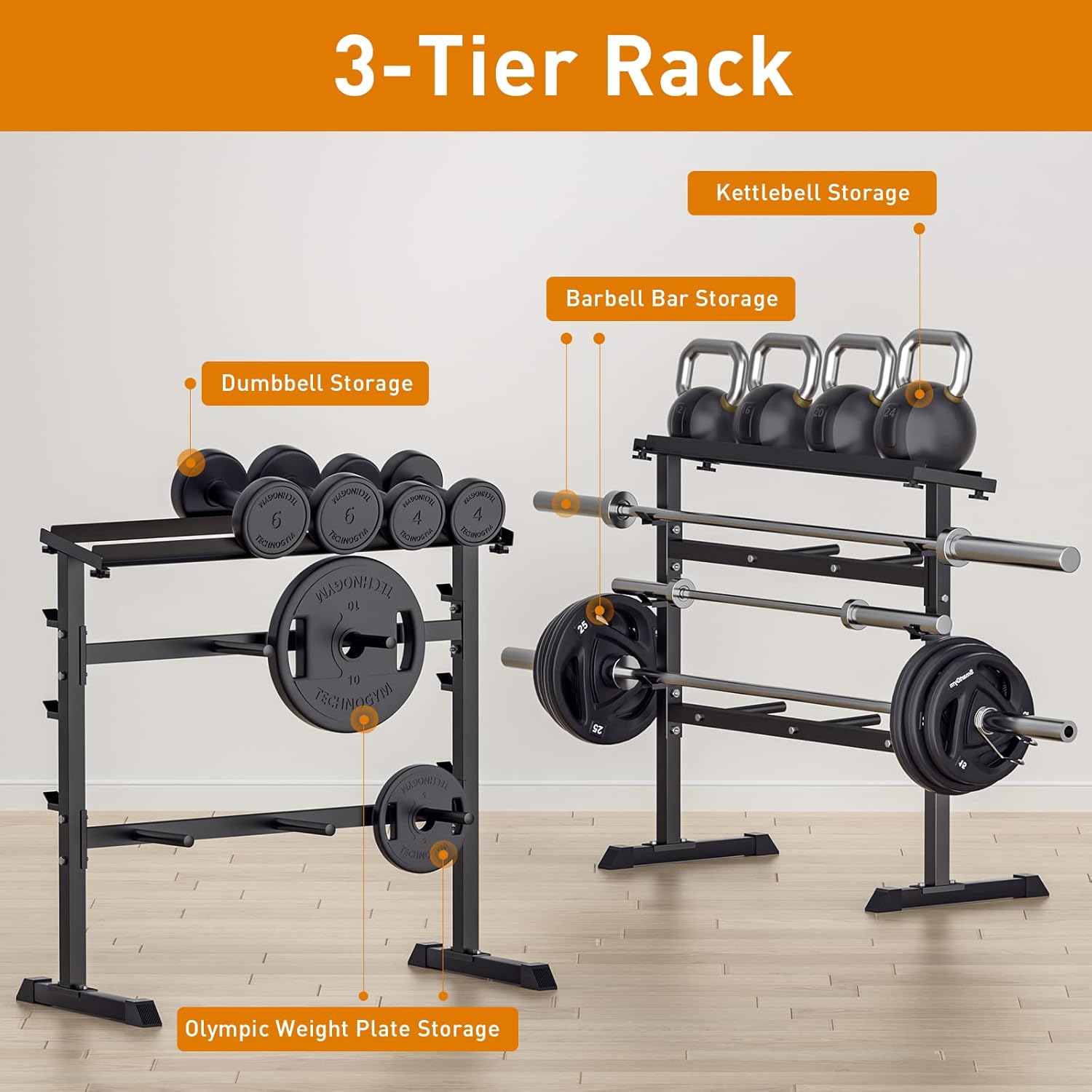 Rack de Almacenamiento de Pesa - Home Gym Weights reseña y precio