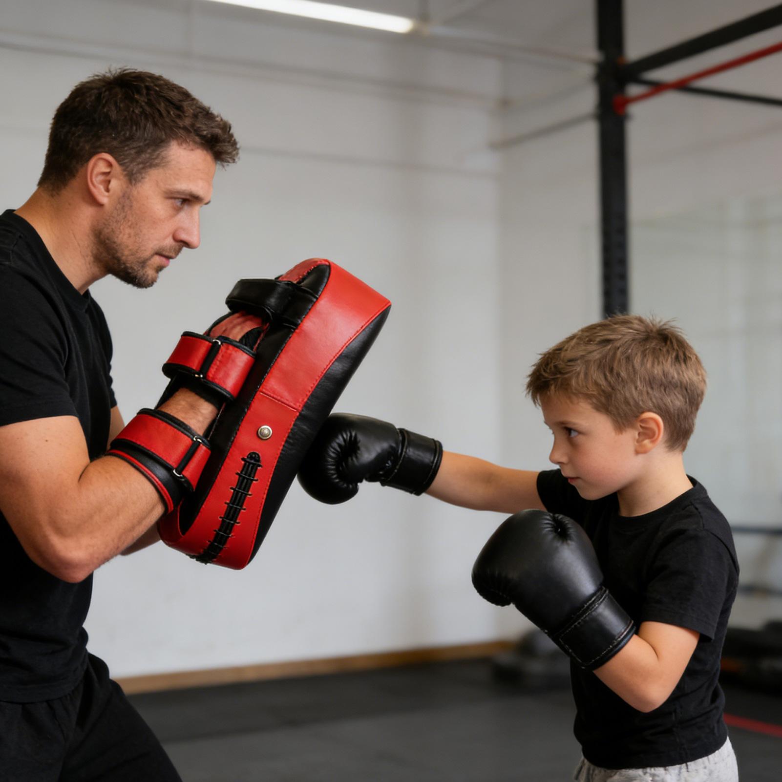 Almohadillas de Boxeo de Cuero - Home Gym For Kids reseña y precio