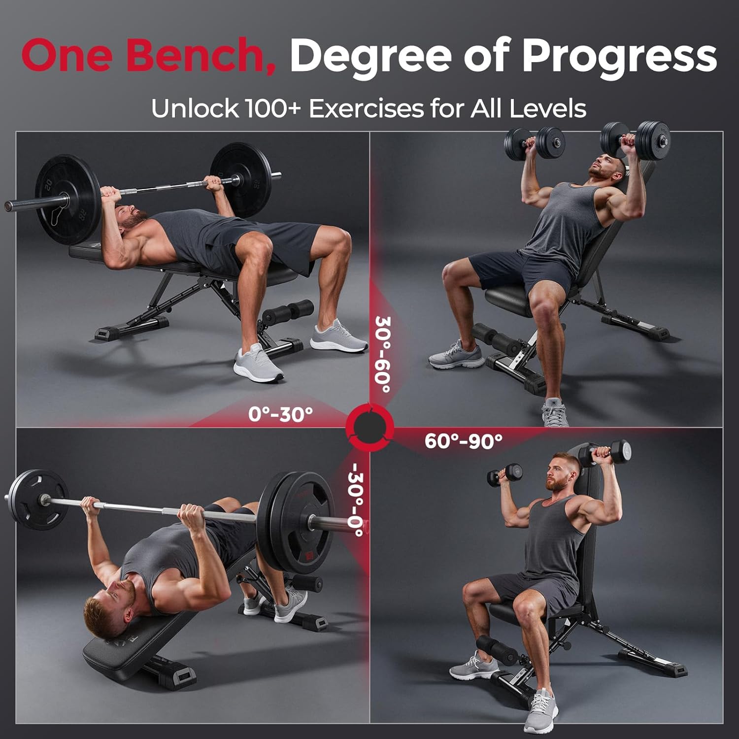Banco de pesas ajustable para  - Adjustable Weight Bench reseña y precio