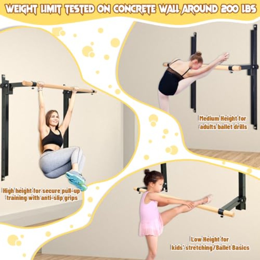 Barra de Ballet para Montar en - Home Gym Wall Mounted reseña y precio