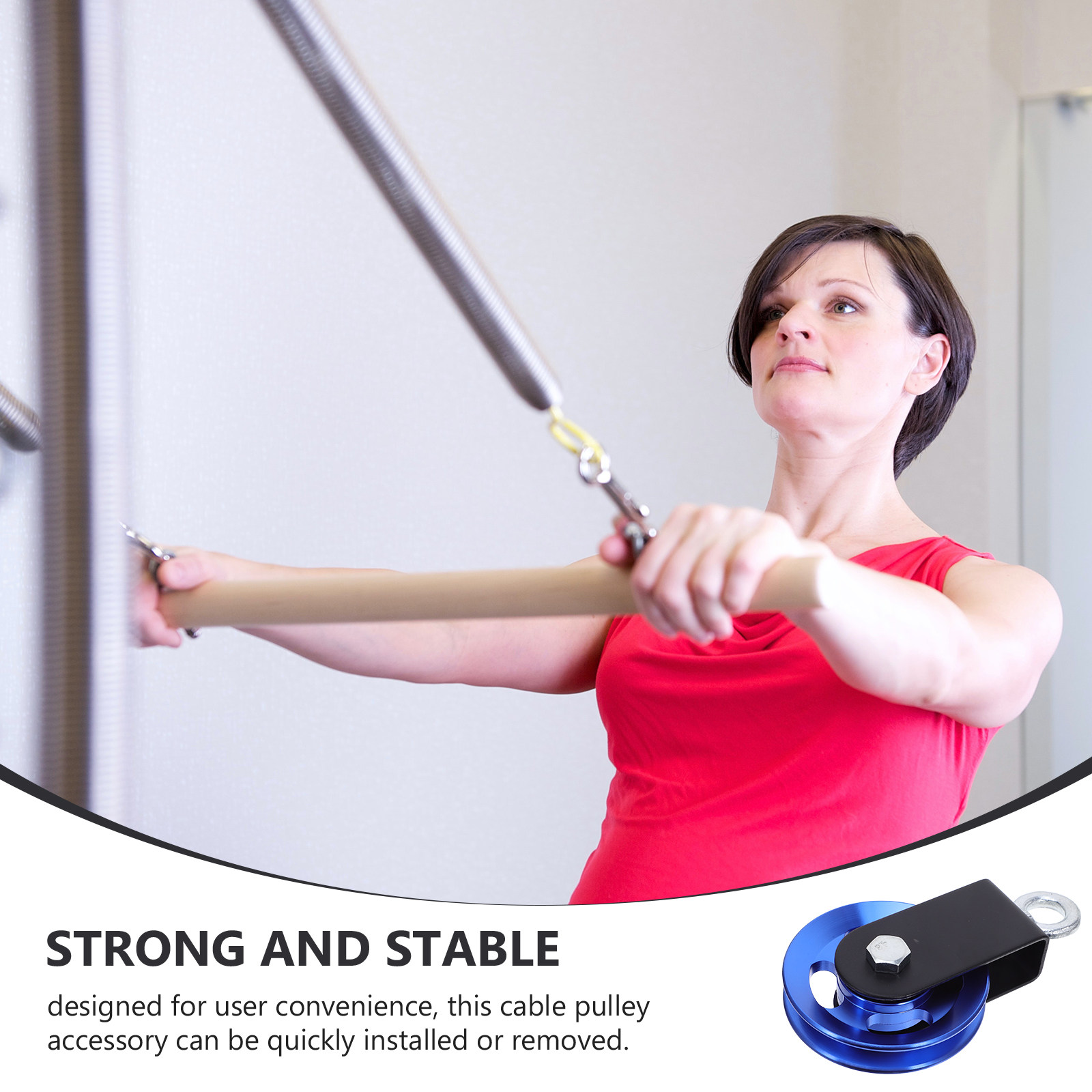 Polea de Aluminio Azul con Rod - Home Gym Equipment Diy reseña y precio