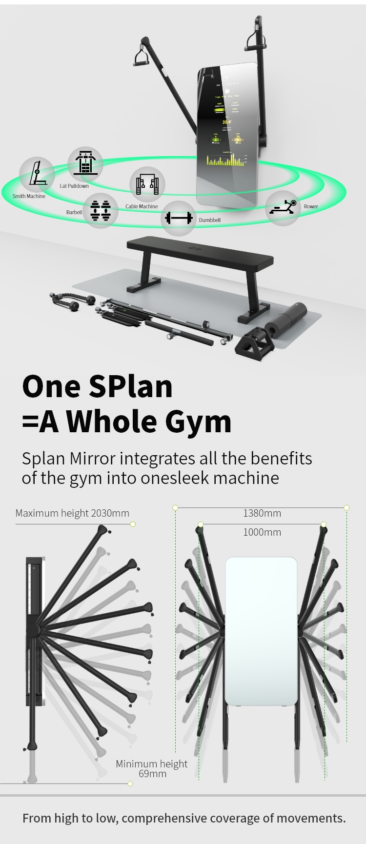 Entrenador Inteligente de Alta - Home Gym Wall Mounted reseña y precio