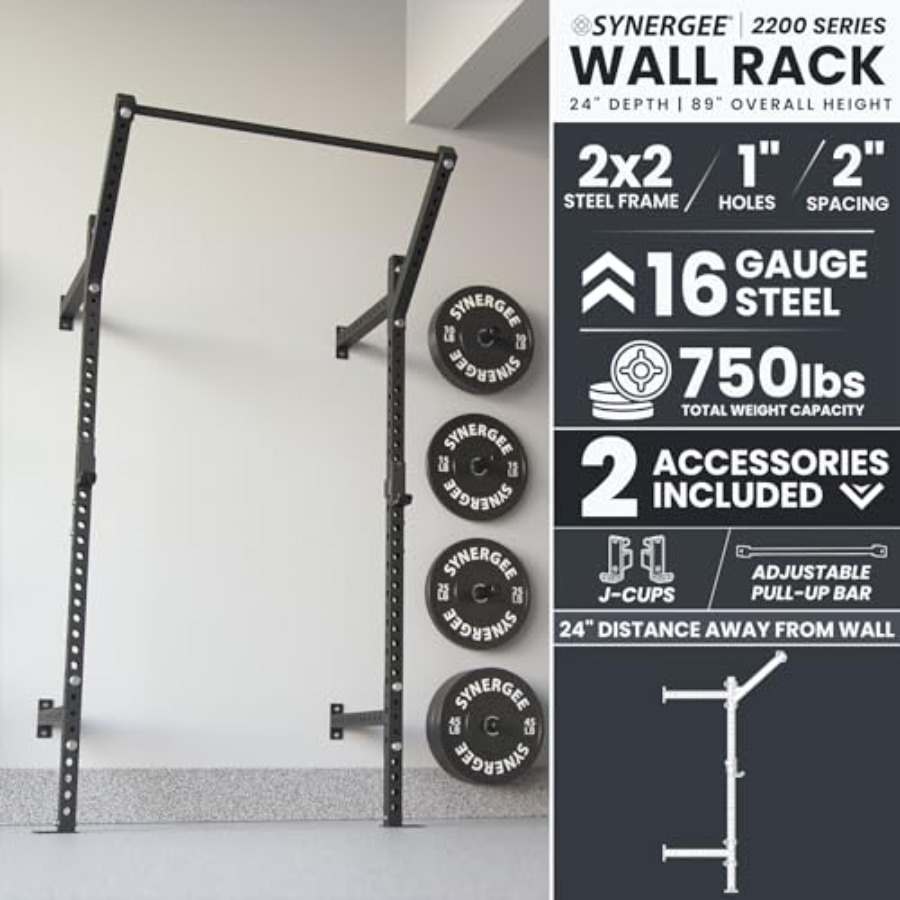 Soporte de sentadillas para mo - Home Gym Wall Mounted reseña y precio