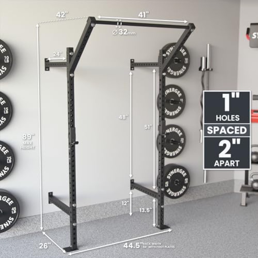 Soporte de sentadillas para mo - Home Gym Wall Mounted reseña y precio