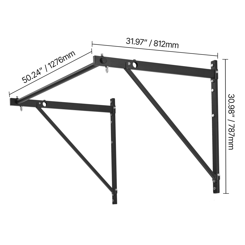 Barra de dominadas de alta res - Home Gym Wall Mounted reseña y precio