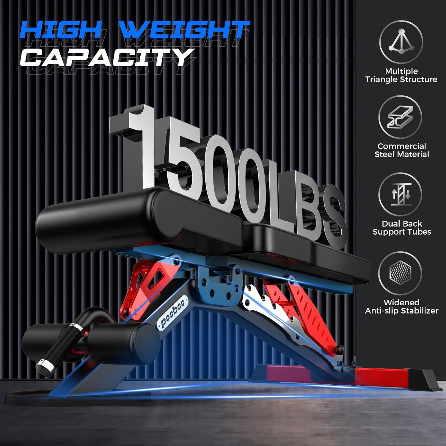 Banco de Pesas Ajustable, Banc - Adjustable Weight Bench reseña y precio