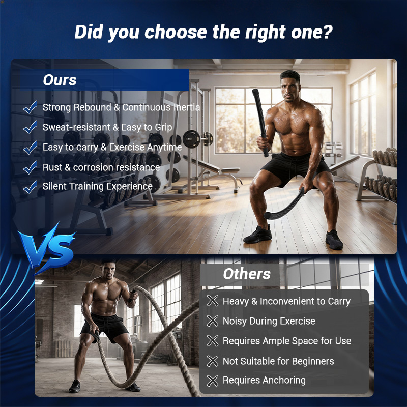 Cuerda de batalla sin cable UM - Fitness Home Gym Equipment reseña y precio