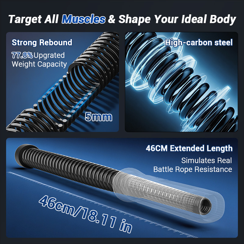 Cuerda de batalla sin cable UM - Fitness Home Gym Equipment reseña y precio