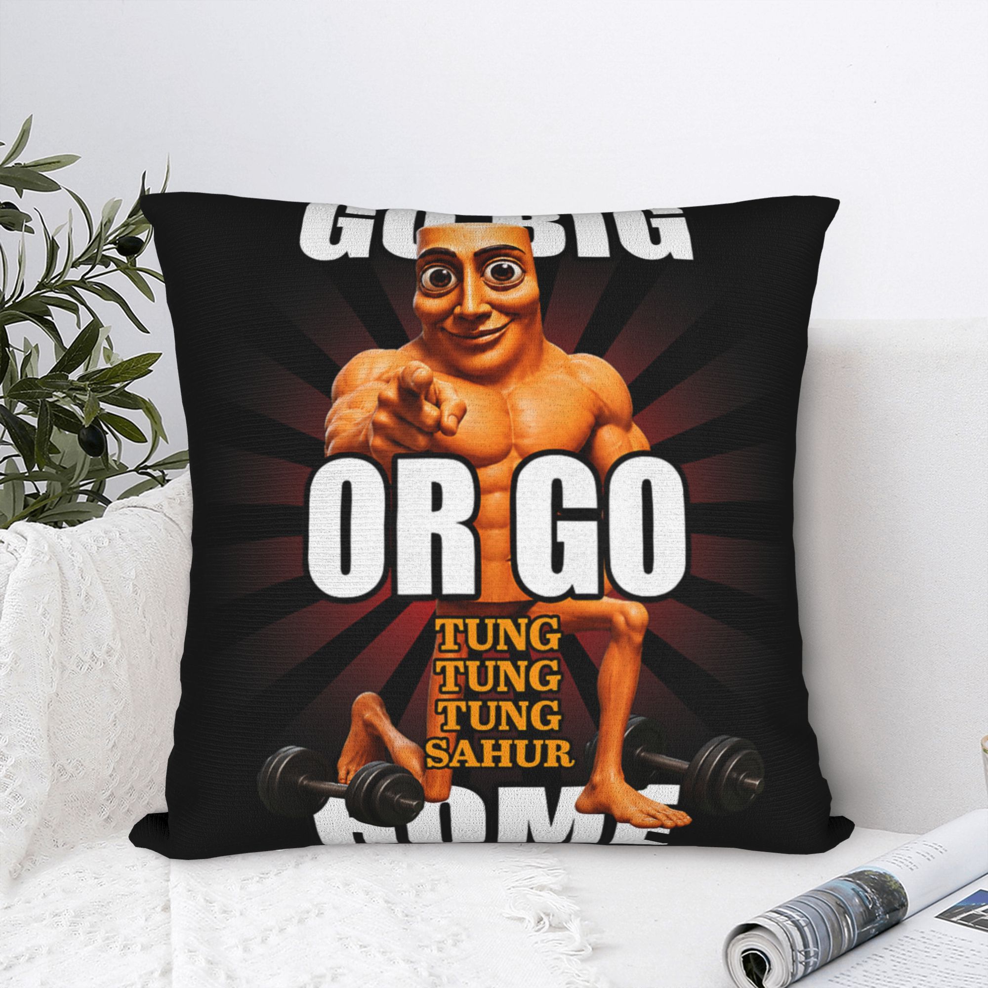 Funda de almohada Go Big or Go - Home Gym Yes Or No reseña y precio