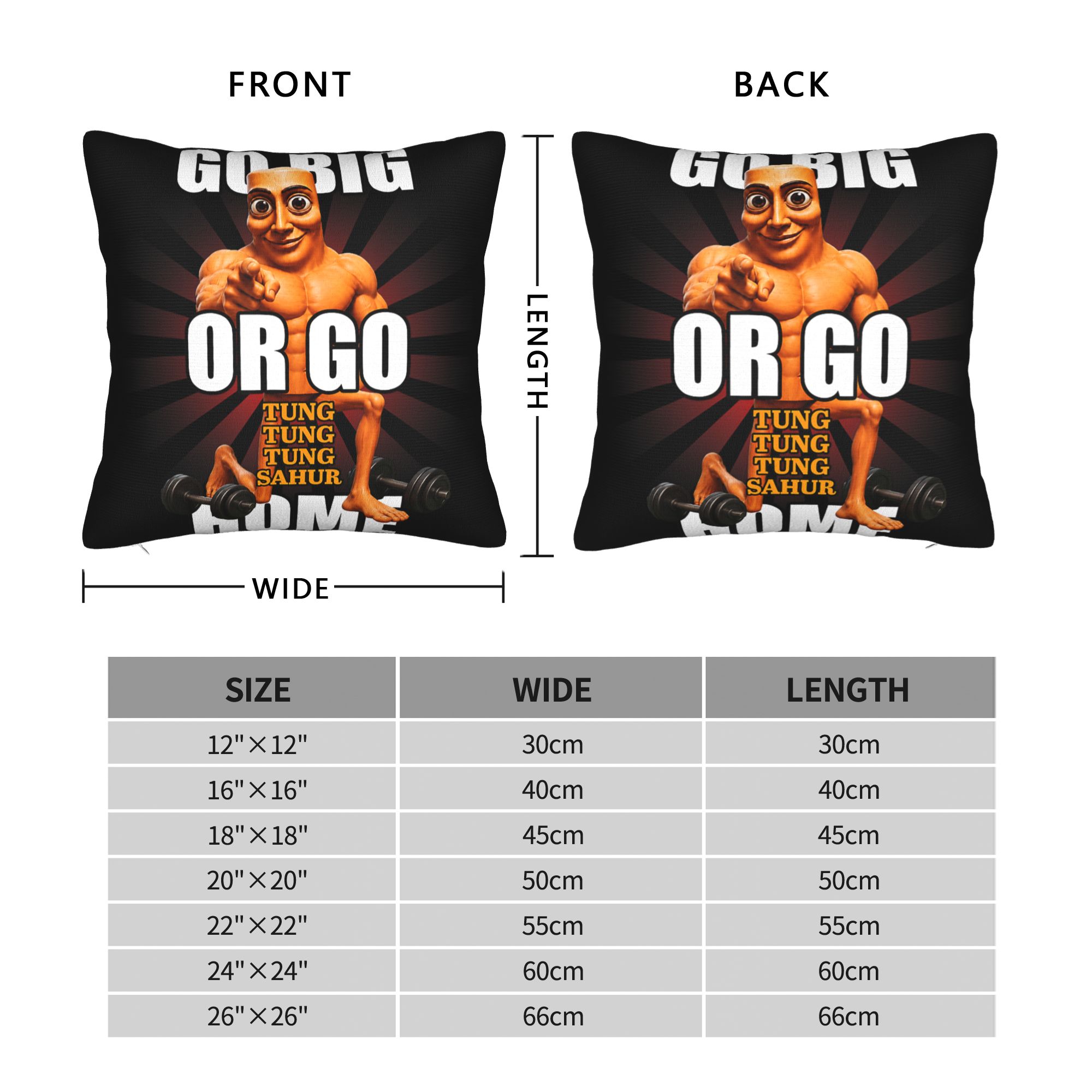 Funda de almohada Go Big or Go - Home Gym Yes Or No reseña y precio