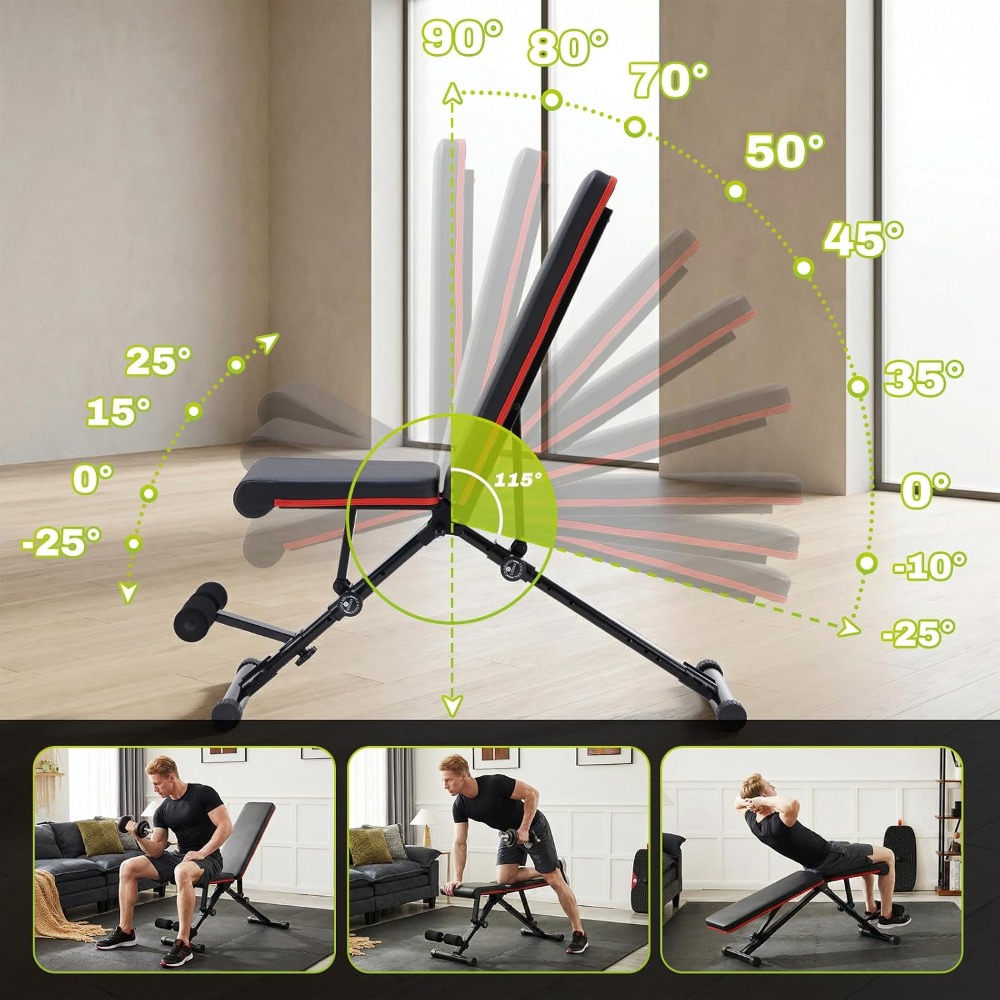 Banco de pesas ajustable para  - Adjustable Weight Bench reseña y precio