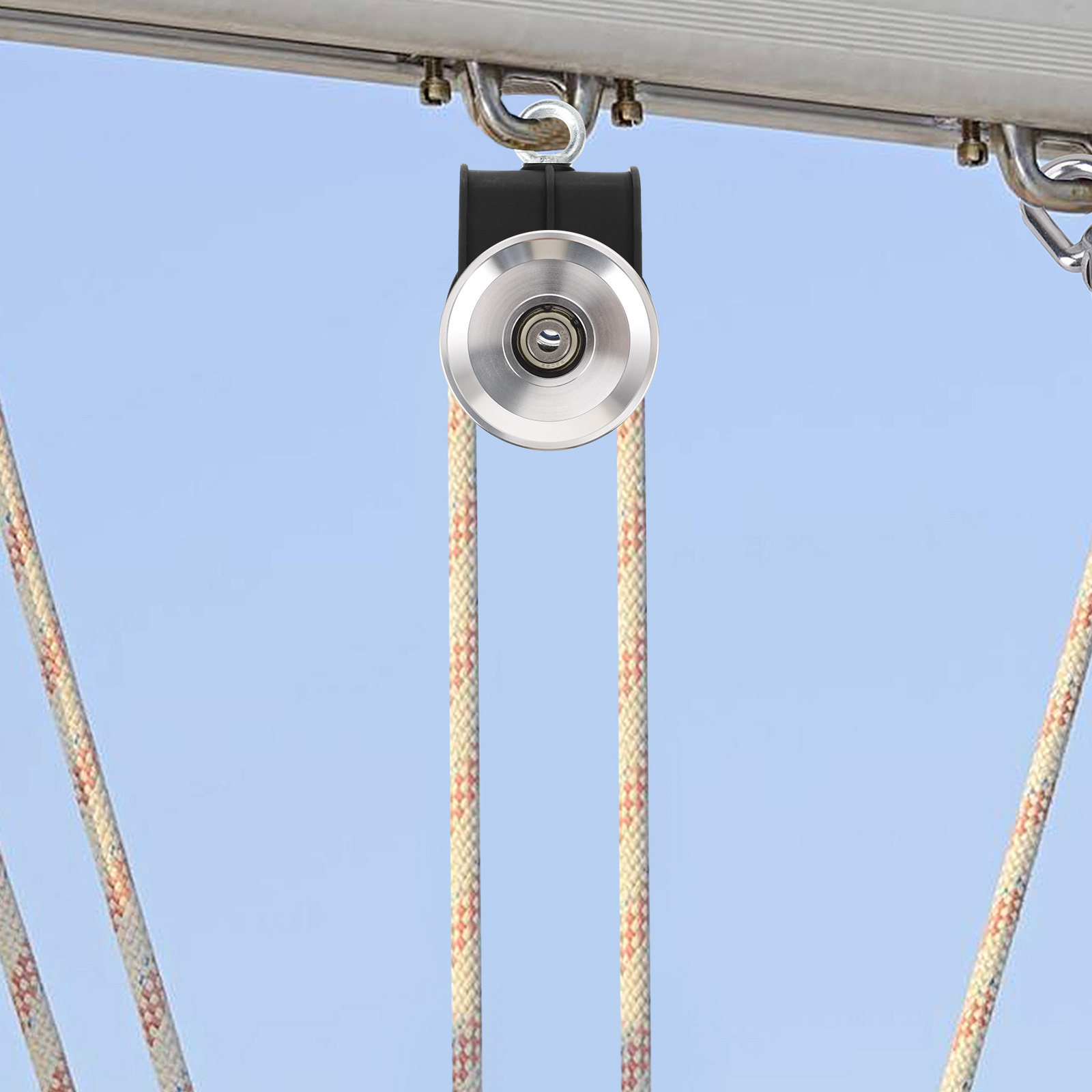Rueda de polea universal de al - Home Gym Diy Pulley System reseña y precio