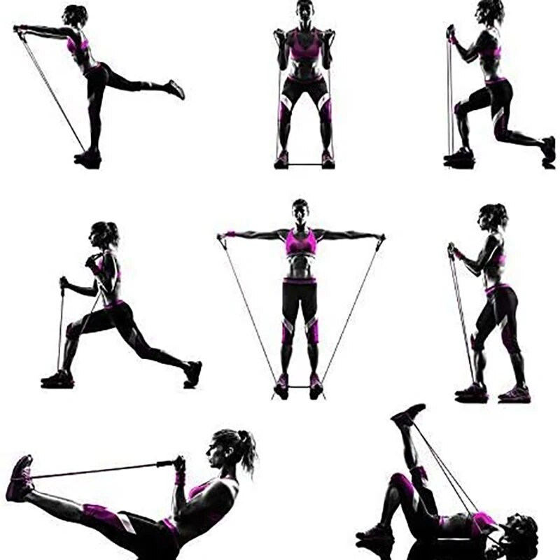 Bandas de resistencia con asas - Home Gym Leg Press reseña y precio