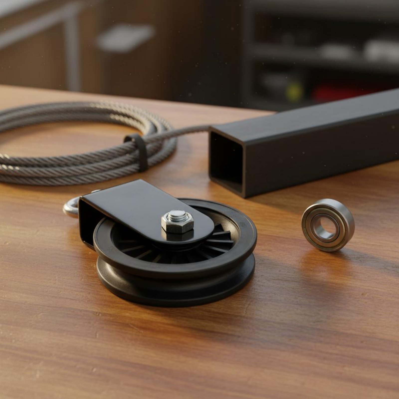 Soporte de polea DIY silencios - Home Gym Diy Pulley System reseña y precio