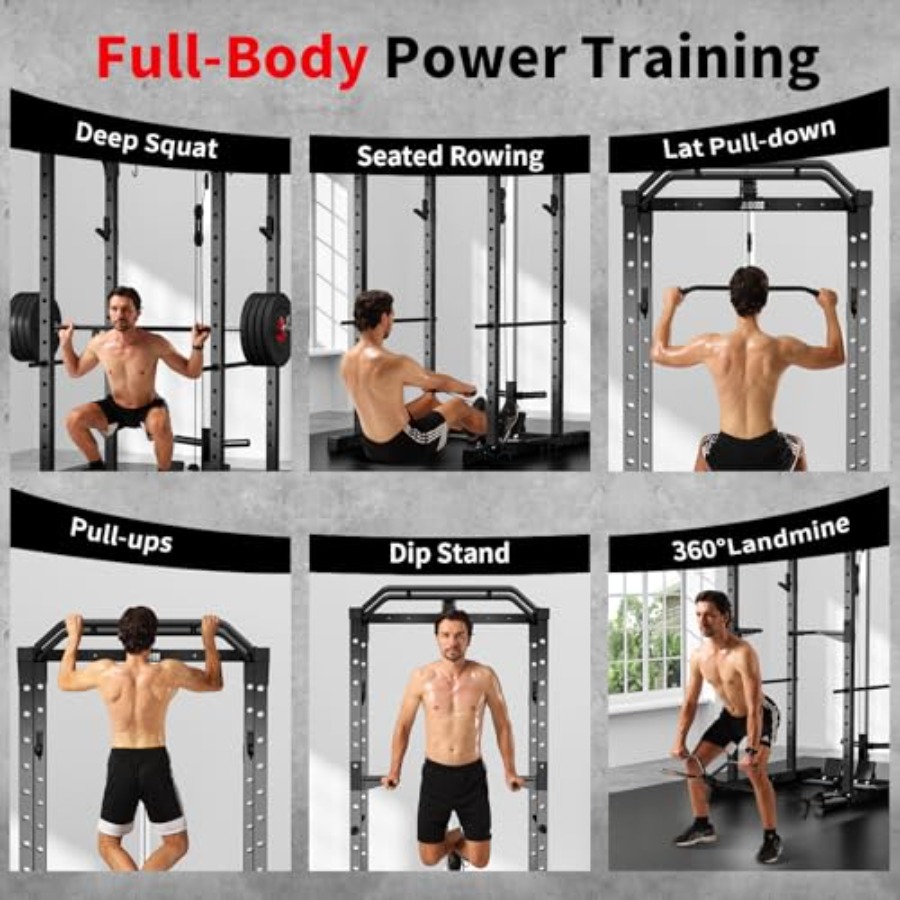 Rack de potencia para gimnasio - Home Gym Multifunctional reseña y precio