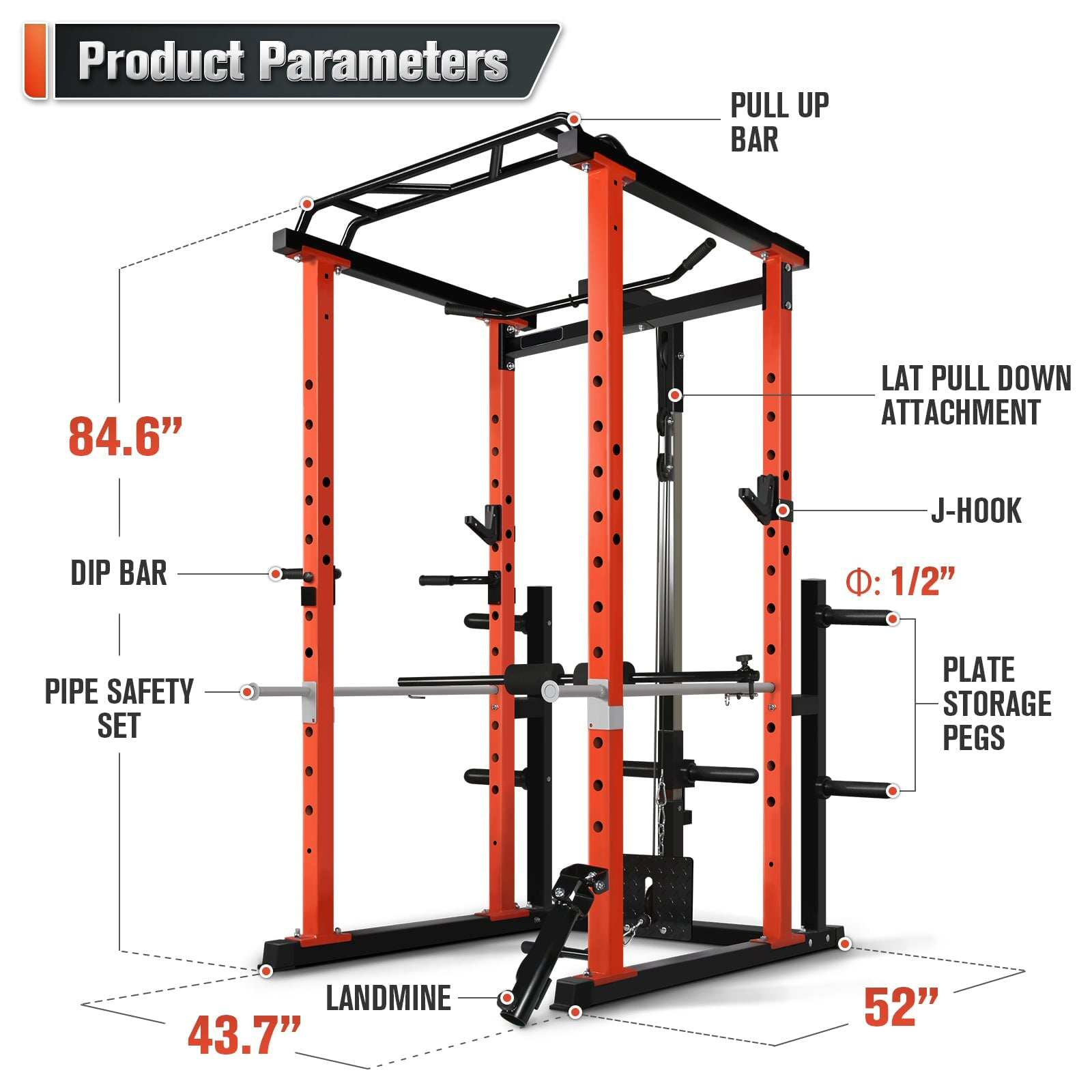 Jaula de potencia multifunción - Home Gym Multifunctional reseña y precio