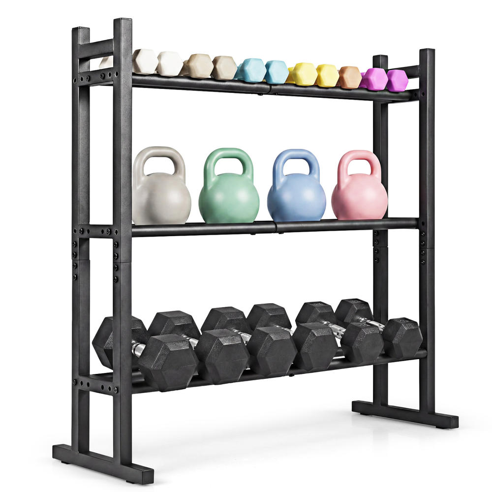 Estante para mancuernas de 3 n - Home Gym Weights reseña y precio