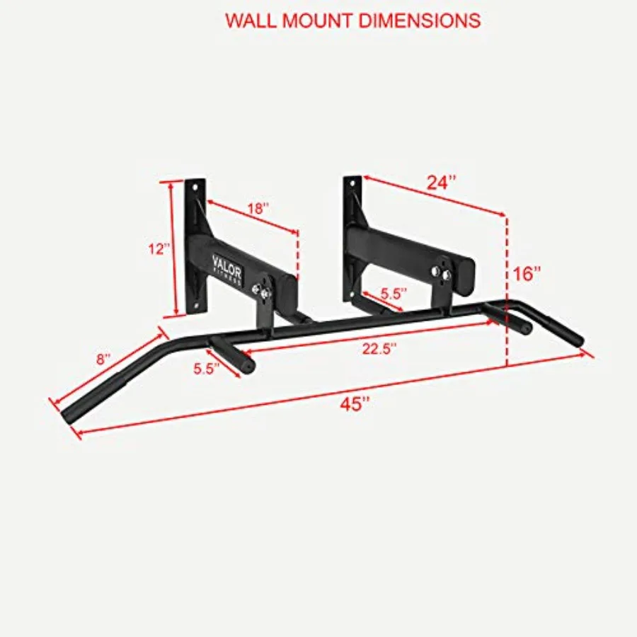 Barra de dominadas de seis aga - Home Gym Wall Mounted reseña y precio