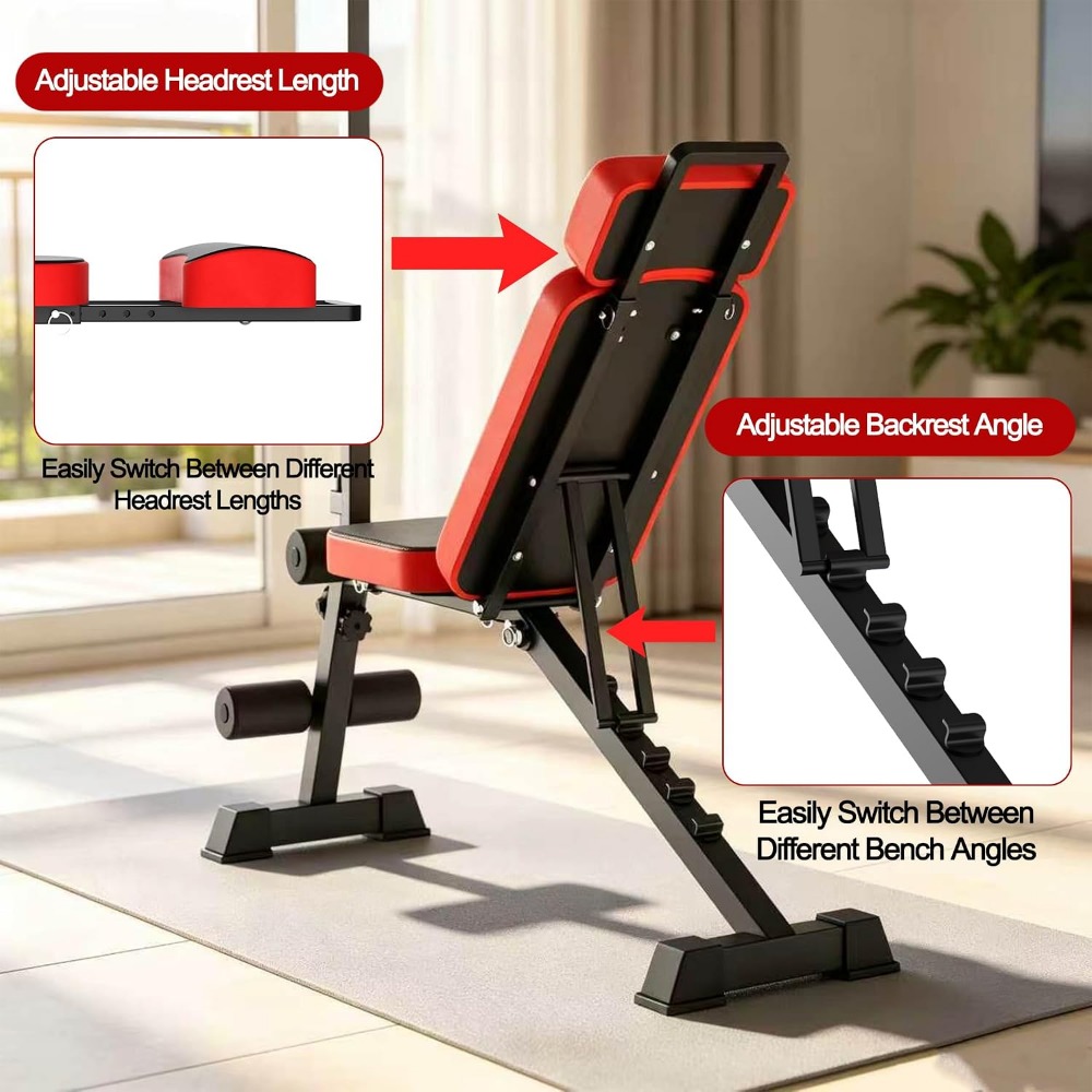 Banco de Pesas Multifuncional  - Adjustable Weight Bench reseña y precio