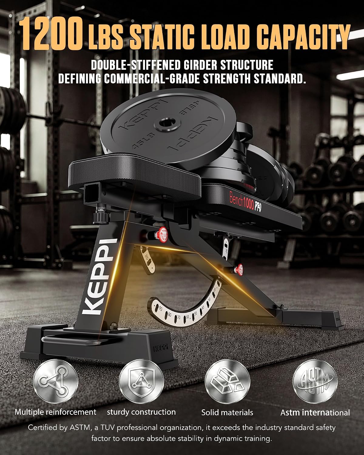 Banco de Pesas Ajustable de 12 - Adjustable Weight Bench reseña y precio