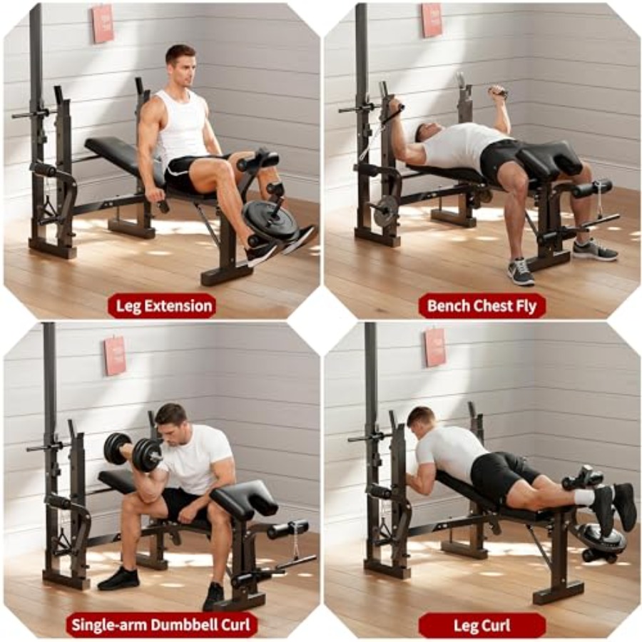 Set de Banco de Pesas para Gim - Home Gym Leg Press reseña y precio