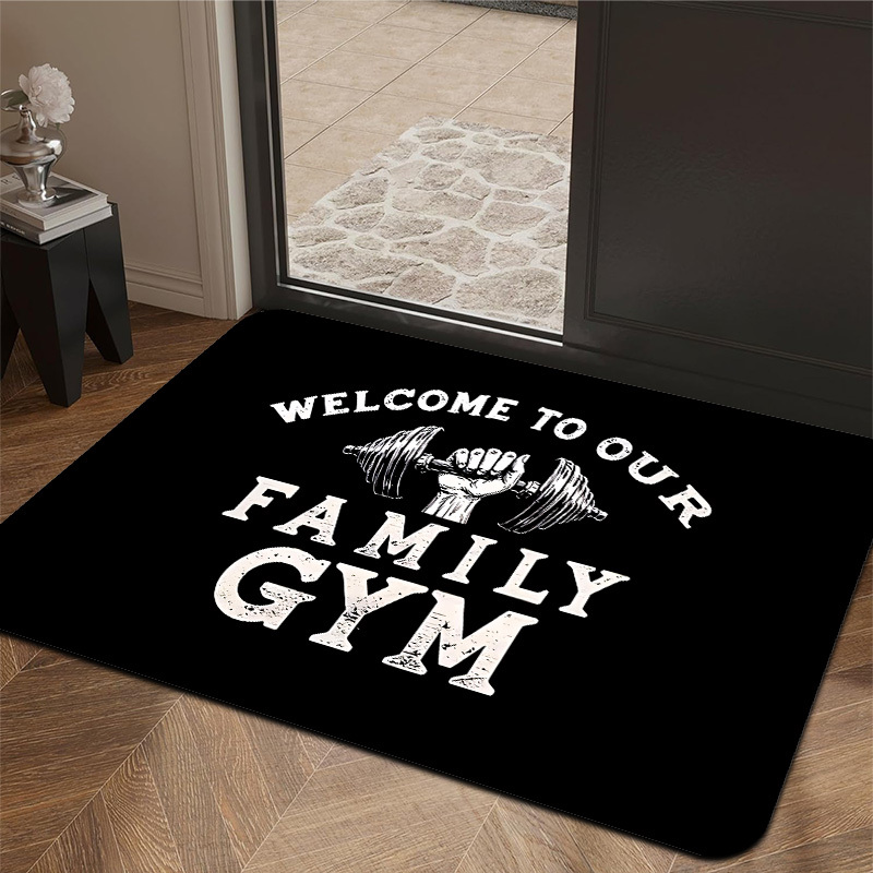 Alfombra decorativa con estamp - Home Gym Layout reseña y precio
