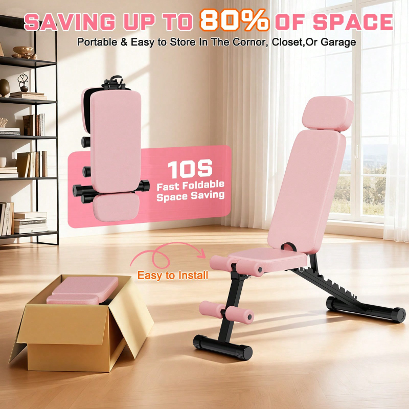 Banco de Pesas Ajustable de 9  - Home Gym Weights reseña y precio